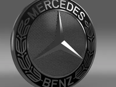 Mercedes-Benz logo 3D model