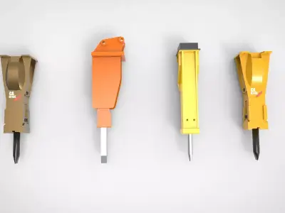Hydraulic hammer Breaker 3D model