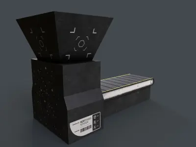 Production Line V5 Low-poly 3D model