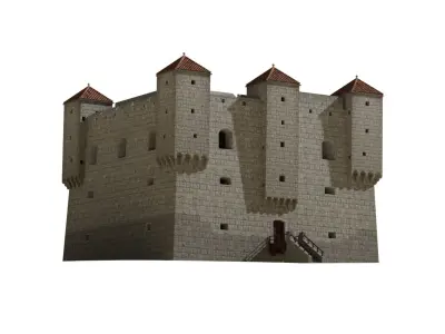 Nehaj Fortress Low-poly 3D model