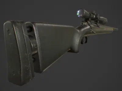 M24 Sniper Rifle Low-poly 3D model