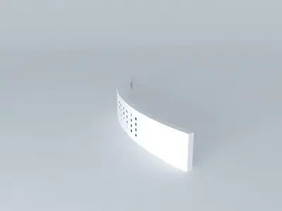 HDW-PULL-BP19205 curved wall shelf Free 3D model