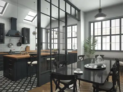 Kitchen 3D model 18