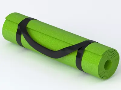 Yoga Mat Green 3D model