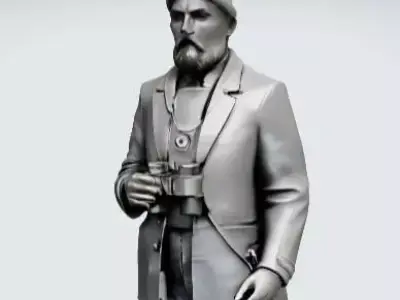 Historical Military Officer  3D print model