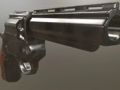 Gun Revolver Free 3D model