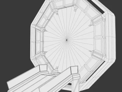 Worn Down Portal Free low-poly 3D model