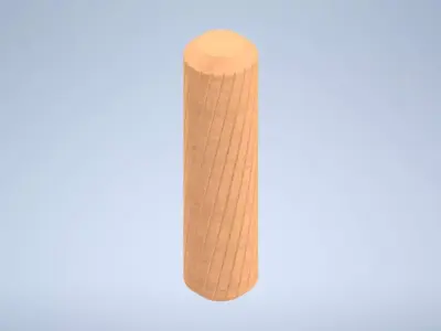 IKEA Wood Dowel 101359 3D model