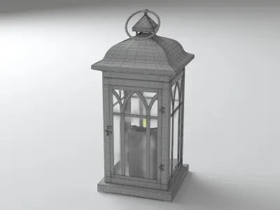 Candle Lamp 3D model