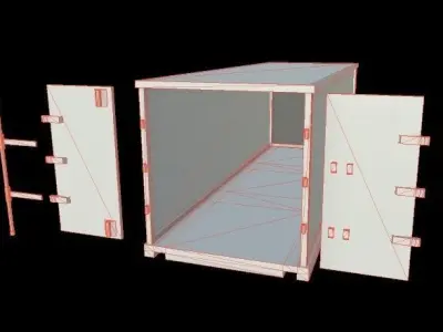 HIE Clean Cargo Low-poly 3D model