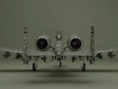 Fairchild Republic A-10 Thunderbolt II 3D model get