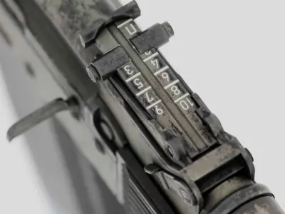 Rigged AK-74 Ukraine Edition  Low-poly 3D model purchase