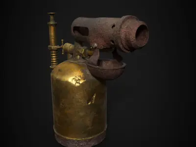 vintage blowtorch Low-poly 3D model purchase