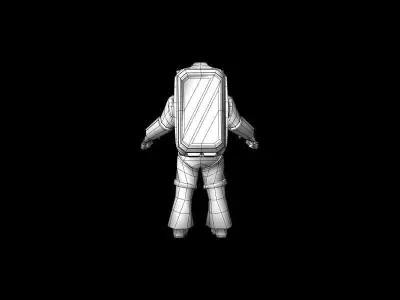 Space Man Low-poly 3D model purchase