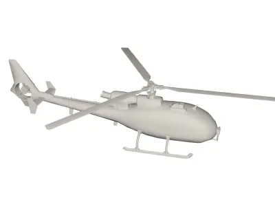 Helicopter 3D model 2