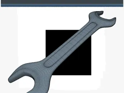 Wrench Low SM Free low-poly 3D model