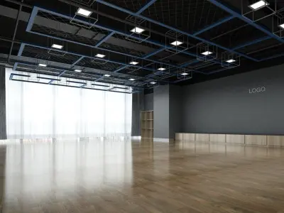 Dance Studio 3D model