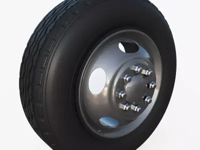 Heavy truck front wheel Free 3D print model