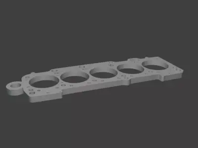  20V 5Cyl Engine Gasket Keychain - 3D Model for 3D Printing 3D print model