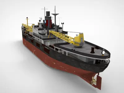 Cargo Vessel 3D model