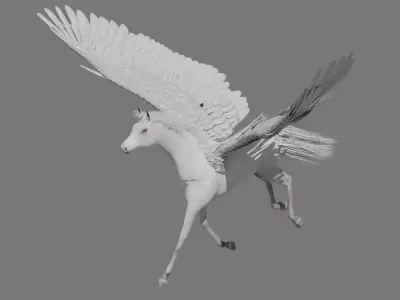 Pegasus Free low-poly 3D model
