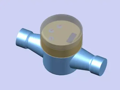 Counter Cold Water DEDI GZRFSI DN50 3D model