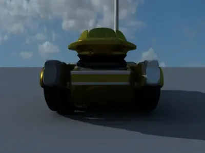 Sci-fi Tank  3D model