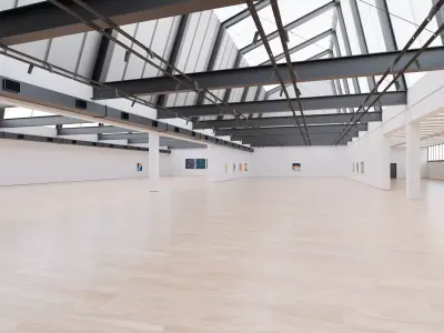 Art Museum Gallery Interior 47 Low-poly 3D model