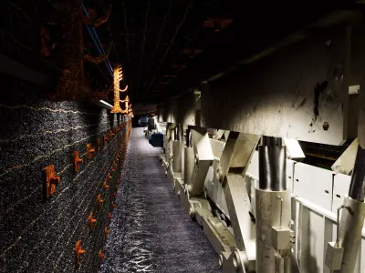 Modern underground coal mining operations 3D model