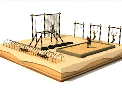 Polygon Military Combo Pack Low-poly 3D model