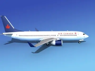 Boeing 737-800 Air Canada 3D model