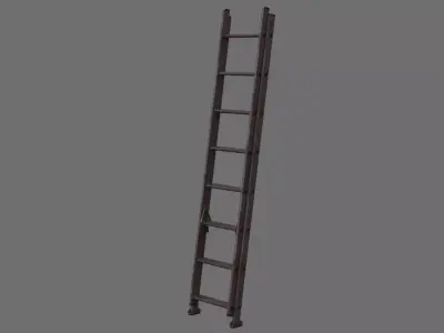 Ladder 1C Low-poly 3D model