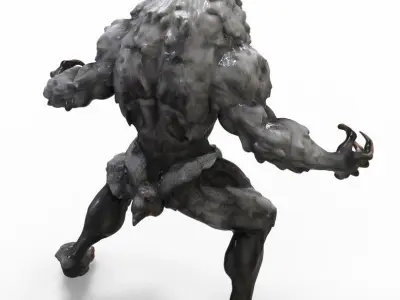 Monster Wolf 3D model