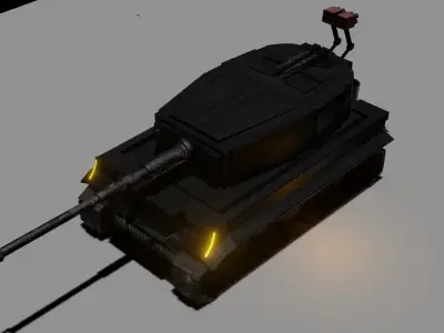 WW2 Tiger Science-Fiction 3D model