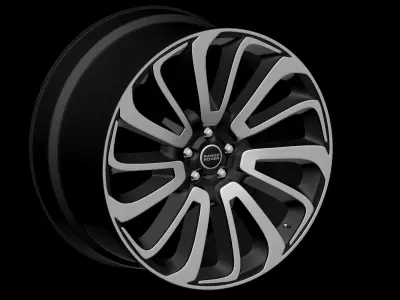 Range Rover Turbine Alloy Rim 3D model