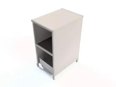 GRILLED PARTS CLEANING CABINET Low-poly 3D model