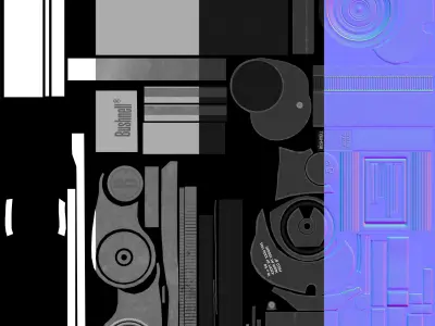 Binoculars 10 X 50 Bushnell Game Ready Low-poly 3D model