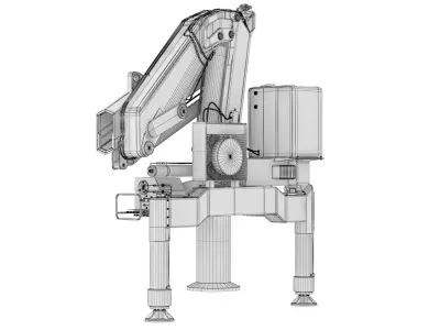 Crane 3D model 9