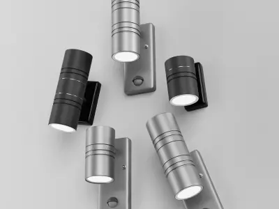 outdoor wall light 3d model Low-poly 3D model