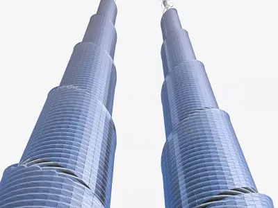 Skyscraper 04 Low-poly 3D model