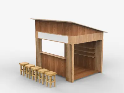 Food Stand 3D model by ahammodullah