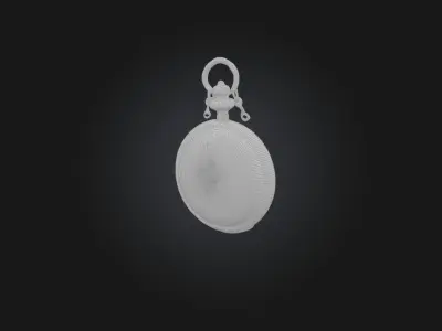Pocket Watch Model Low-poly 3D model