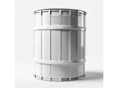 Industrial Storage Barrel for 3D print Low-poly 3D model