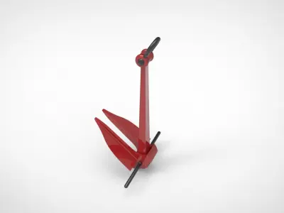 Danforth Anchor 3D model