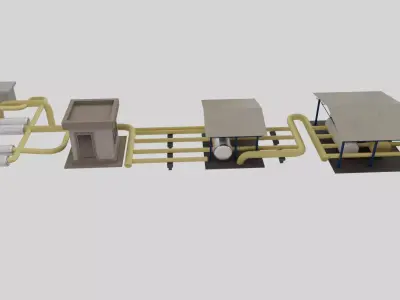 Gas Metering Station  3D model
