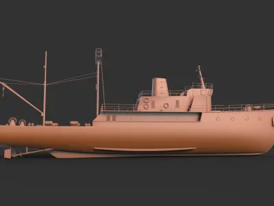 Ship Fishing mk4 3D print model