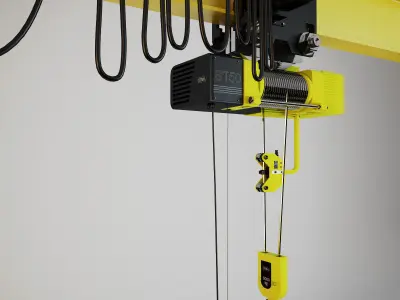 Lifting Crane Console 3D model