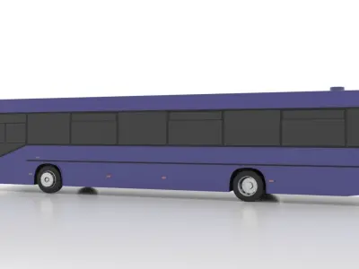 Avtomontaza - Mercedes-Benz O405 Low Low-poly 3D model