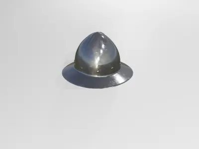 15th century kettle helmet Free low-poly 3D model