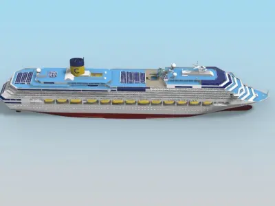 COSTA SERENA cruise ship printable model 3D print model